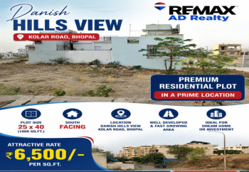 danish hills view plot for sale