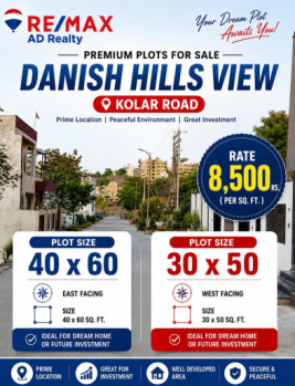 danish hills view plot for sale