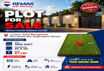 Residential Plot for Sale in Hoshangabad Road, Bhopal (1000 Sq.ft.)