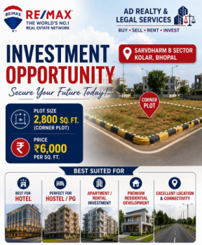 sarwdharm B sector plot for sale kolar road