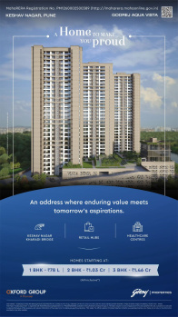 Flats & Apartments for Sale in Keshav Nagar, Pune (726 Sq.ft.)