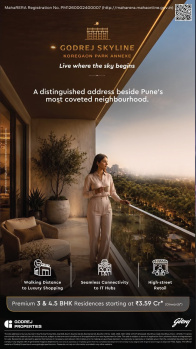 3 BHK Flats & Apartments for Sale in Koregaon Park, Pune (1250 Sq.ft.)