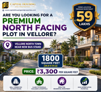 Residential Plot for Sale in Thottapalayam, Vellore (1800 Sq.ft.)