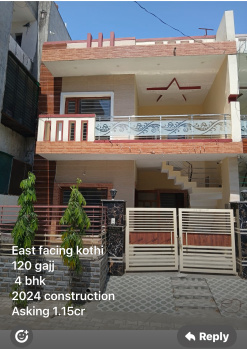 Villa for Sale in Chandigarh-Ludhiana Highway, Mohali (107 Sq. Yards)