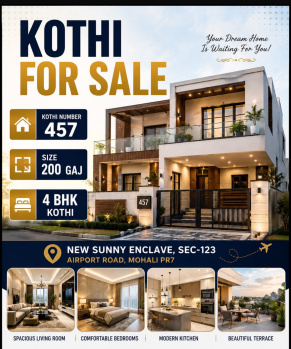 Independent House for Sale in Sunny Enclave, Mohali (200 Sq. Yards)