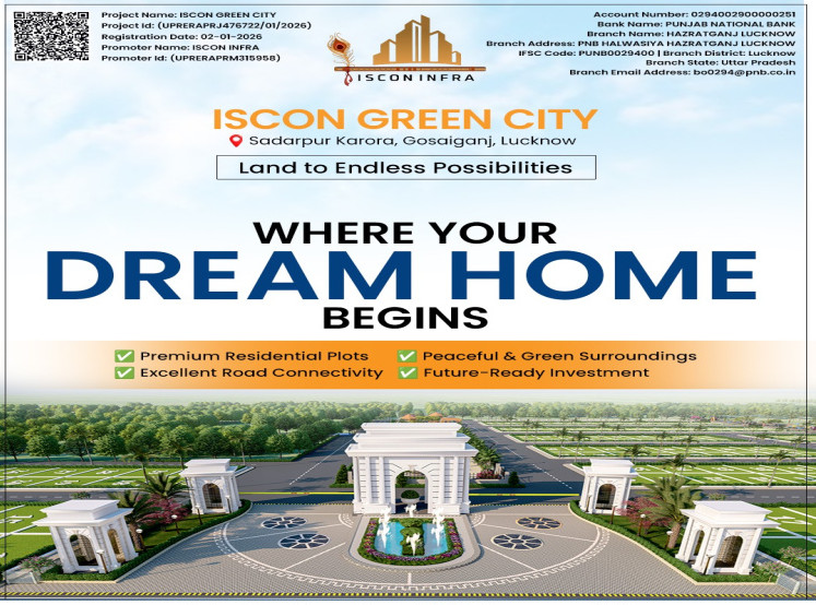 Jila panchayat approved project ISCON GREEN CITY