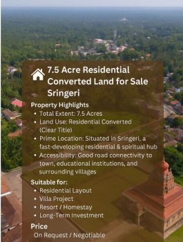 7.5 Acre Residential Converted Land for Sale – Sringer