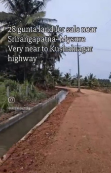 beautiful 28 gunts general property near srirangapatna just off kushalnagar mysuru highway ideal for farmhouse