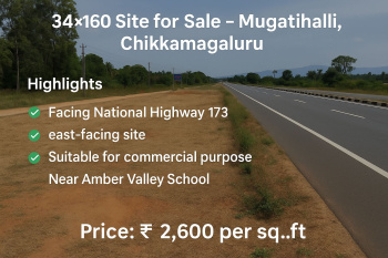 34*160 site for sale near mugthihalli chikkamagaluru