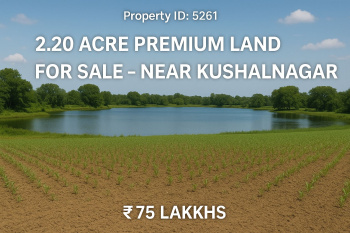 2.20 acre premium farmland for sale near kushalnagar coorg district