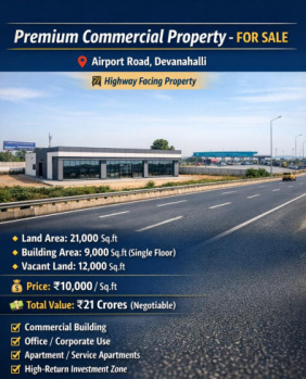 premium commercial property for sale near airport toll plaza devanahalli