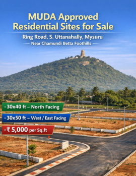 MUDA approved sites for sale near mysore