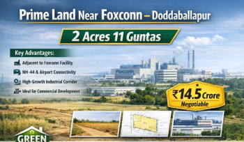 2.11 acre prime investment land for sale near foxcon doddaballapura