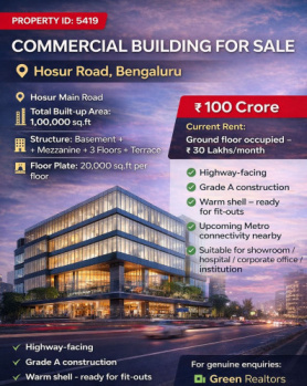 commercial building available for sale in hosur road bangalore