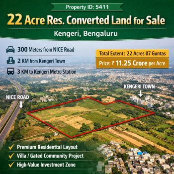 22 acre converted land for sale kengeri