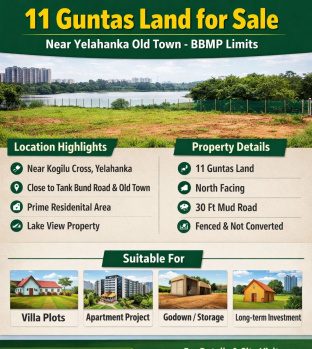 11 guntas land for sale near yelahanka old town bbmp limit