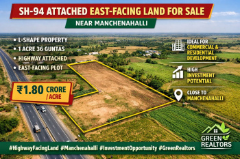SH-94 attached east facing land for sale manchenalli