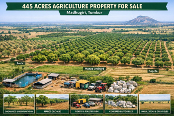 445 acres massive agricultural propertty for sale madhugiri tumkur