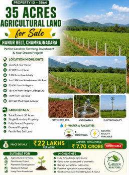 35 acres agricultural land for sale hanur belt chamarajanagara
