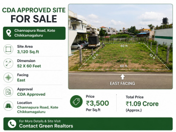 premium CDA approved sites for sale near kote chikkamagaluru