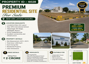 premium residential site for sale mysuru