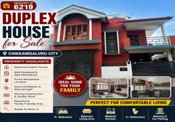 PREMIUM DUPLEX HOUSE FOR SALE NEAR CHIKKAMAGALURU