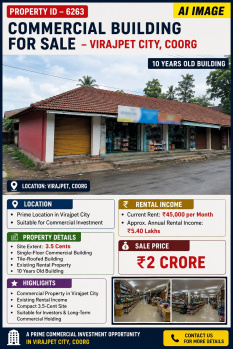 comemercial building for sale near virajepete coorg