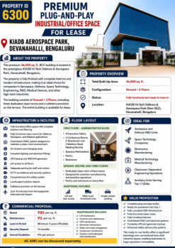 premium plug and play industrial office space for lease devanahalli bangalore