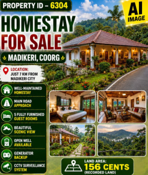 homestay for sale near madikeri coorg
