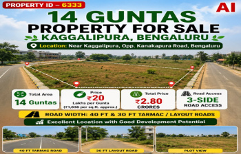 14 guntas property for sale near kaggalipura bangalore