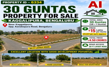30 guntas property for sale near kaggalipura bangalore