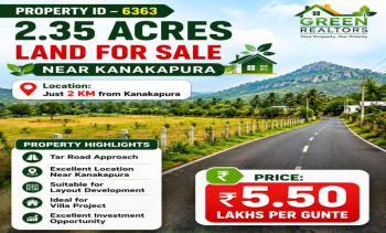 2.35 acres land for sale near kanakpura
