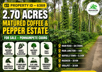 2.70 acres matured coeffe and pepper estate for sale