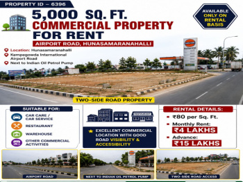 5000 sqft commercial property for rent