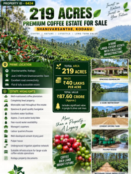 219 acres premium coeffe esate for sale