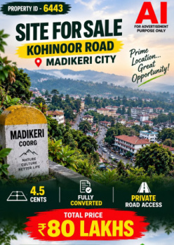 Agricultural/Farm Land for Sale in Madikeri, Kodagu (4 Cent)