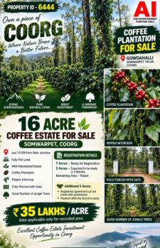 16 acres coeffe estate for sale