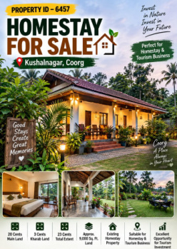 Commercial Lands /Inst. Land for Sale in Kushalnagar, Kodagu (9000 Sq.ft.)