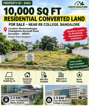 10000 sqft residential converted land for sale