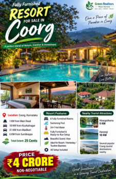 fully furnished resort for sale