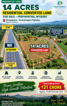 14 acres well maintained residential land for sale