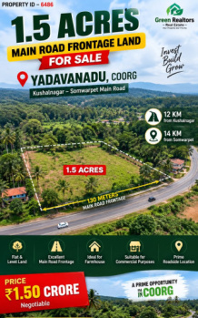 1.5 acres main road land for sale