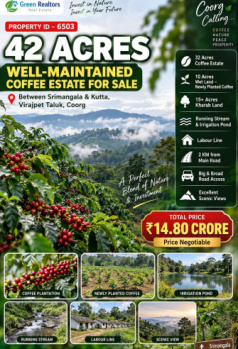 42 acres well maintained coeffe estate for sale