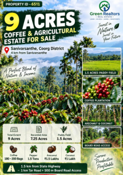 9 acres coeffe estate for sale