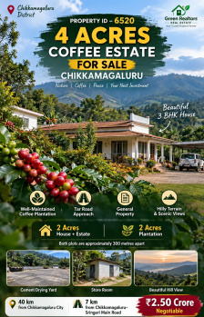4 acres coeffe estate for sale