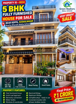 5 bhk fully furnished house for sale