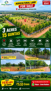 3acres 15 guntas agricultural land for sale