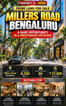 Commercial Lands /Inst. Land for Sale in Vasanth Nagar, Bangalore (8250 Sq.ft.)
