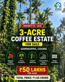 3 acres robsuta coeffe estate for sale