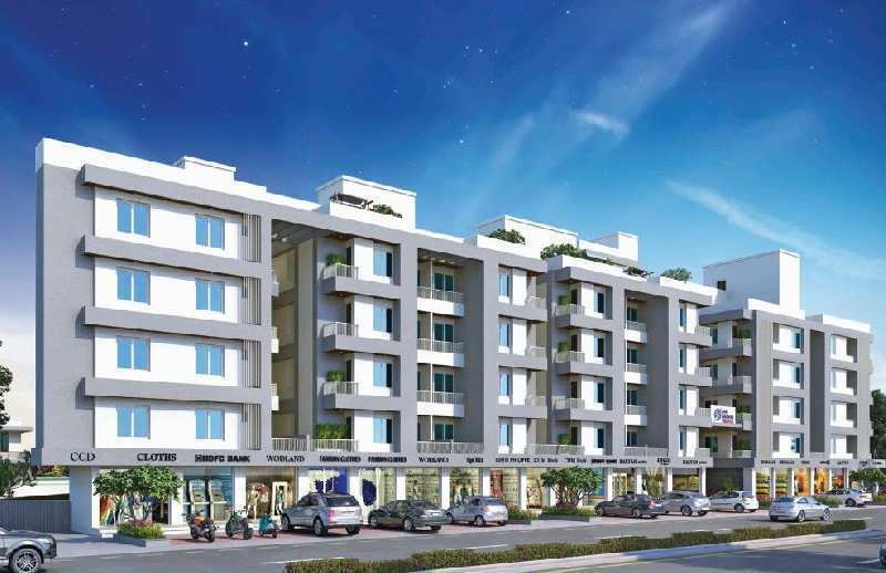 2 BHK Flats & Apartments for Sale in Waghodia Road, Vadodara (738 Sq.ft.)